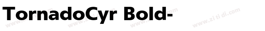 TornadoCyr Bold字体转换